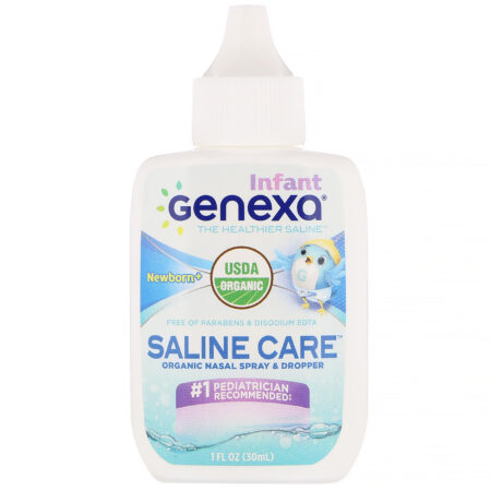 Genexa, Infant Saline Care, Spray Orgânico Nasal e Conta-Gotas, Recém-Nascido+, 30 ml (1 fl oz) - Image 3