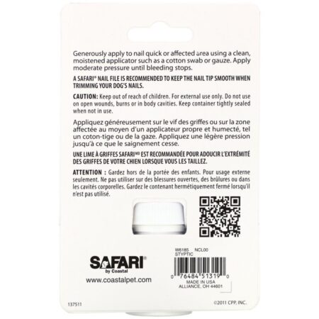 Safari, Styptic Powder for Dogs, Cats and Small Animals , .5 oz (14 g) - Imagem 2