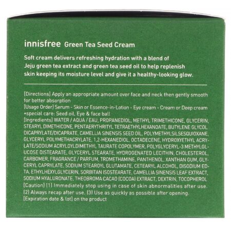 Innisfree, Creme de Semente de Chá Verde, 1,69 fl oz (50 ml) - Image 3