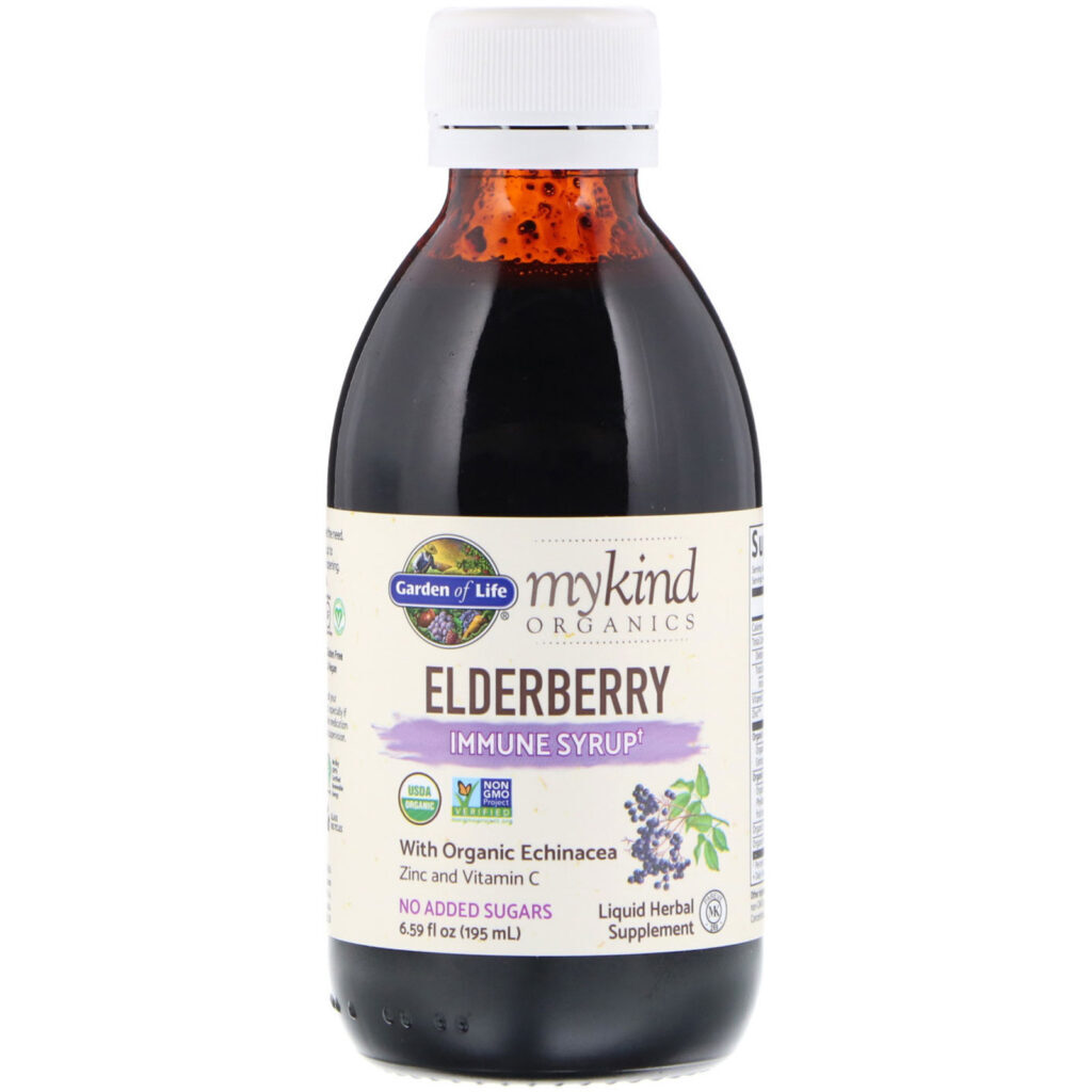 Garden of Life, MyKind Organics, Xarope Imunológico de Sabugueiro, 195 ml (6,59 fl oz) - Imagem 3