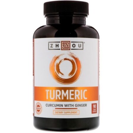 Zhou Nutrition, Turmeric Curcumin with Ginger, 90 Veggie Capsules