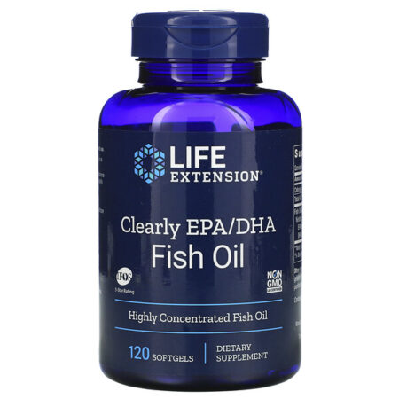 Life Extension, Clearly EPA/DHA, Óleo de Peixe, 120 Cápsulas Gelatinosas