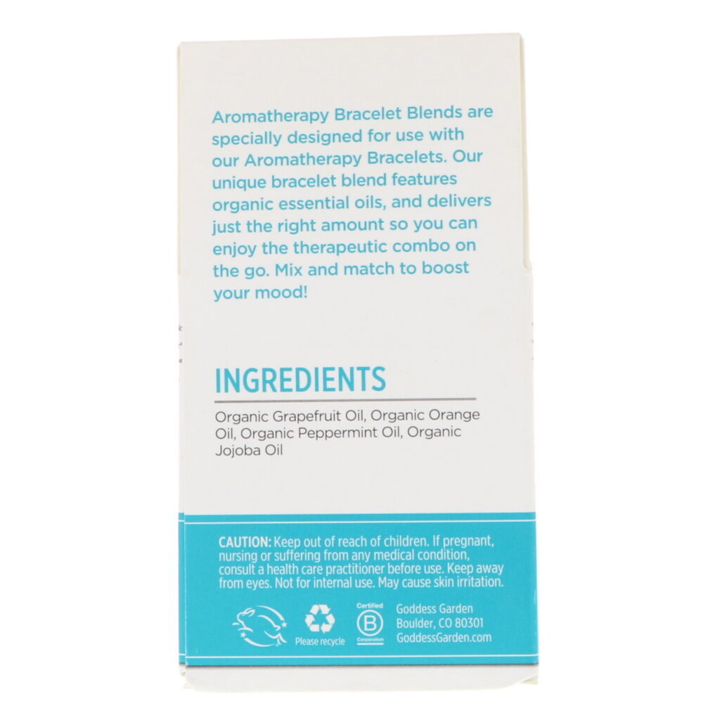Goddess Garden, Organics, Me Escolha, Bracelete de Aromaterapia Misto, 0,125 fl oz (3,7 ml) - Imagem 2