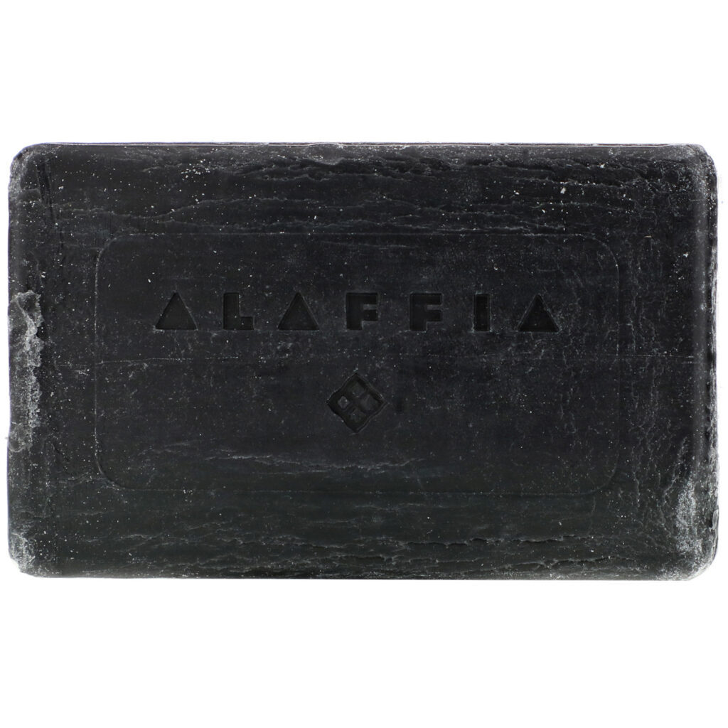Alaffia, Authentic African Black Soap, Triple Milled Soap, Charcoal Reishi, 5 oz ( 140 g ) - Imagem 3