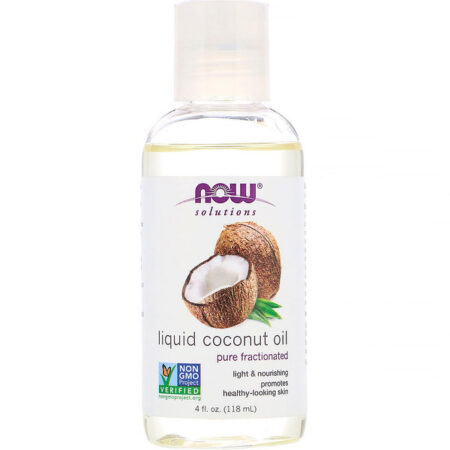 Now Foods, Solutions, Óleo de Coco Líquido, Fracionado Puro, 4 fl oz (118 ml)