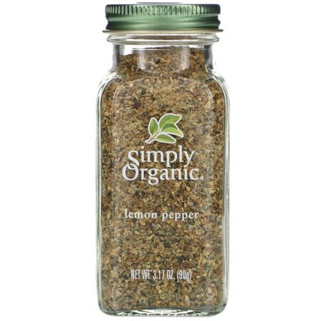 Simply Organic, Lemon Pepper, 90 g (3,17 oz)