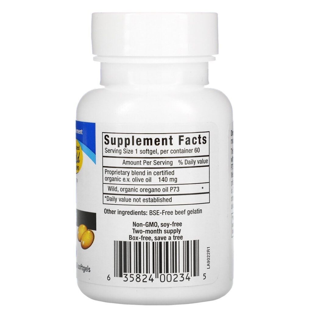 North American Herb & Spice, Oreganol, Super Strength, 60 Cápsulas Softgel - Imagem 2