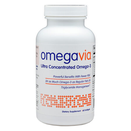 OmegaVia, Omega-3 Ultra Concentrado, 60 Cápsulas Gelatinosas