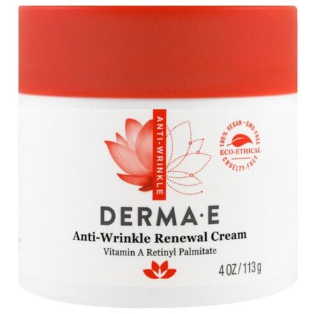 Derma E, Creme de Renovação Antirrugas, 113 g (4 oz)