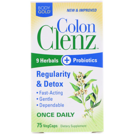 BodyGold, Colon Clenz, 75 Cápsulas Vegetais