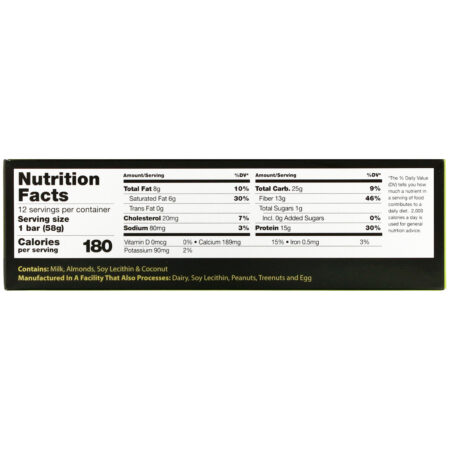 Dr. Murray's, Superfoods Protein Bars, Tropical Smoothie Dessert, 12 Bars, 2.05 oz (58 g) Each - Image 4