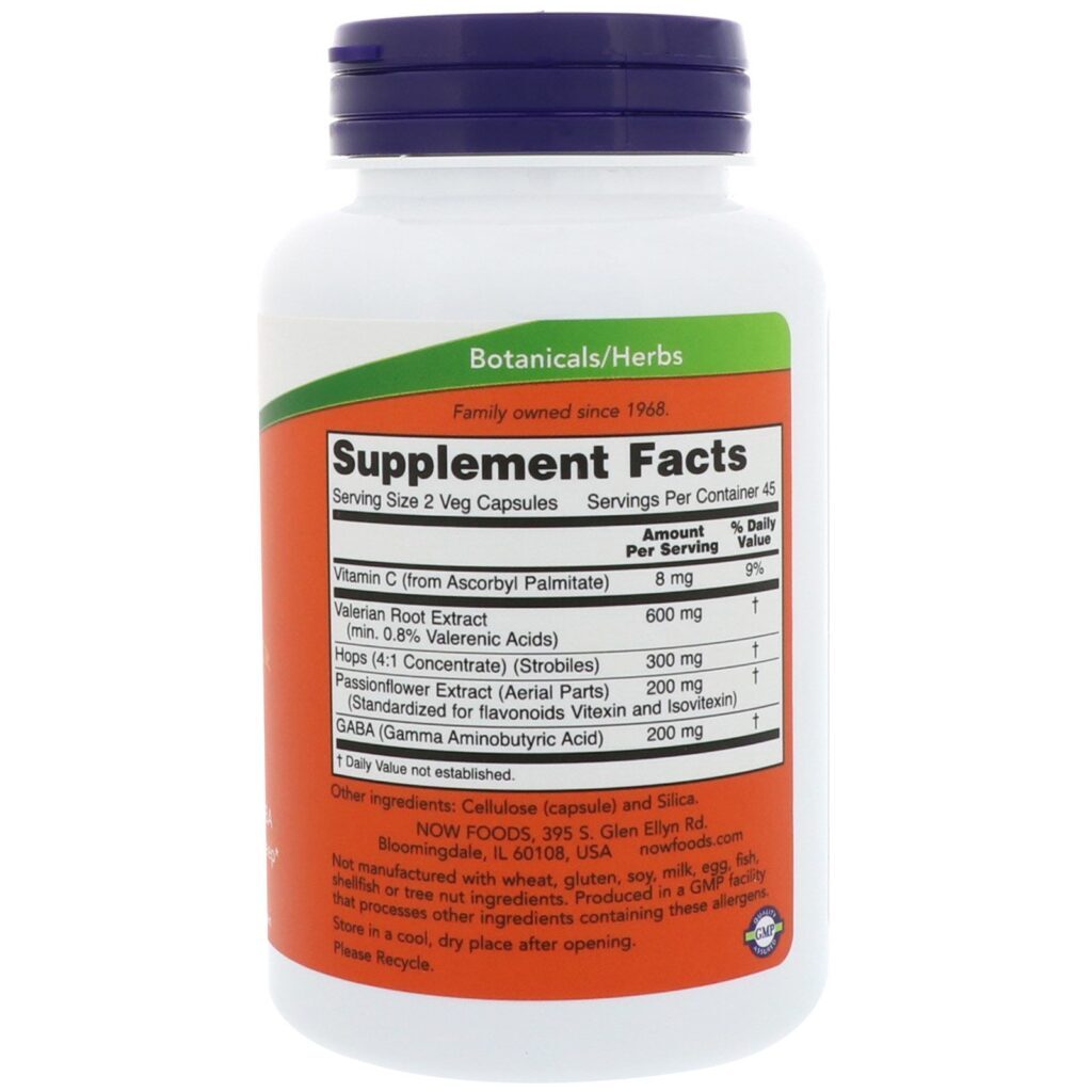 Now Foods, Sleep, Botanical Sleep Blend, 90 Cápsulas Vegetais - Imagem 2