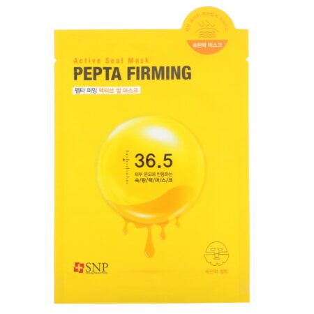 SNP, Pepta Firming, Active Seal Mask, 5 Sheets, 1.11 fl oz (33 ml) Each - Image 3