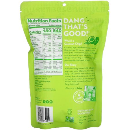 Dang, Coconut Chips, Original Recipe, 3.17 oz (90 g) - Image 2