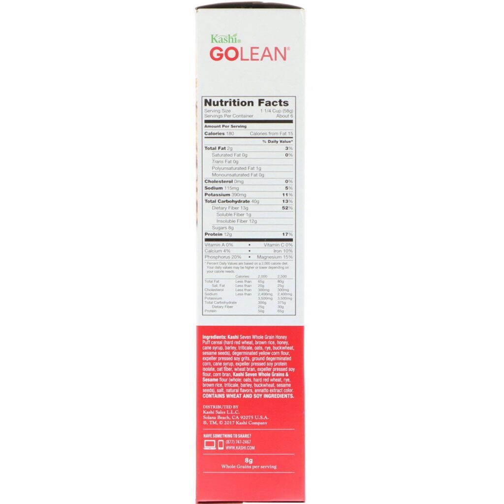 Kashi, GoLean Cereal, Original , 13.1 oz (371 g) - Imagem 2