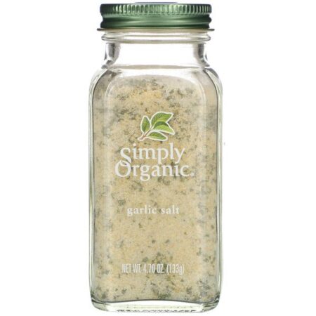 Simply Organic, Sal com Alho, 4.70 oz (133 g)