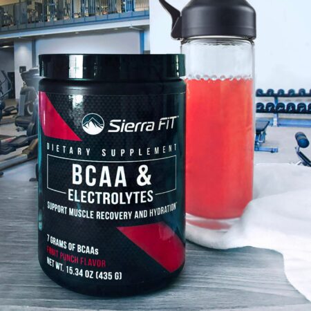 Sierra Fit, BCAA e Eletrólitos, 7 g de BCAAs, Ponche de Frutas, 435 g (15,34 oz) - Image 5