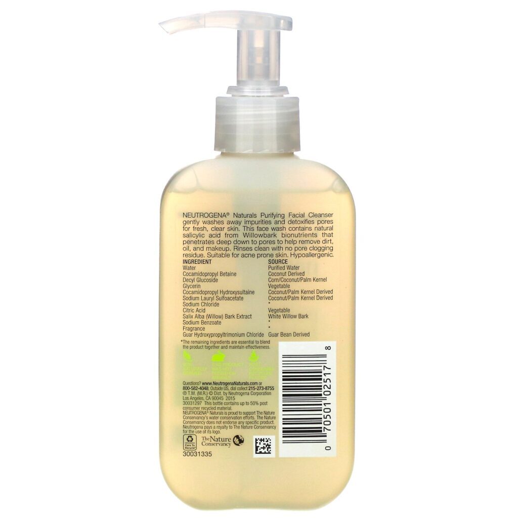 Neutrogena, Limpador Facial Purificante, 6 fl oz (177 ml) - Imagem 2