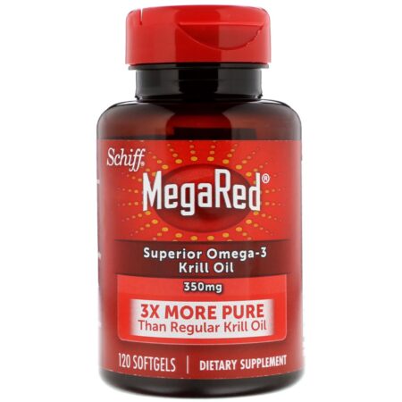 Schiff, MegaRed, Superior Óleo de Krill Omega-3, 350 mg, 120 Cápsulas gelatinosas - Image 3