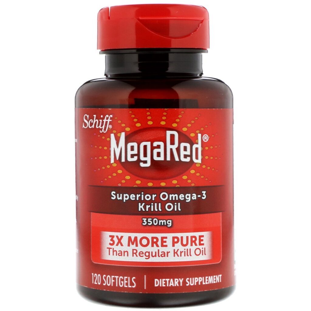 Schiff, MegaRed, Superior Óleo de Krill Omega-3, 350 mg, 120 Cápsulas gelatinosas - Imagem 3
