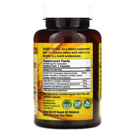 Pure Vegan, Complexo de Enzimas Digestivas, 90 Cápsulas Vegetarianas - Image 2