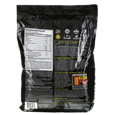 Muscletech, Nitro Tech, Whey Peptides & Isolate Lean Musclebuilder, Vanilla, 10 lbs (4.54 kg) - Image 2