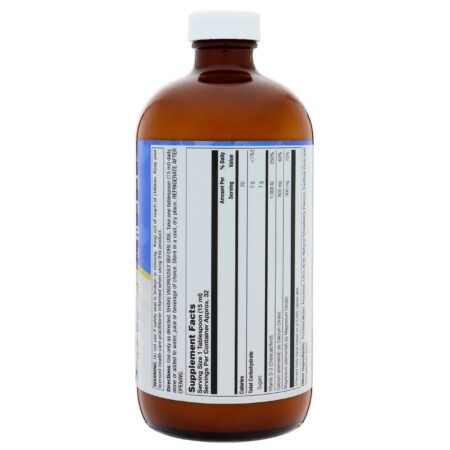 LifeTime Vitamins, Citrato de Cálcio e Magnésio, Morango, 16 fl oz (473 ml) - Image 3