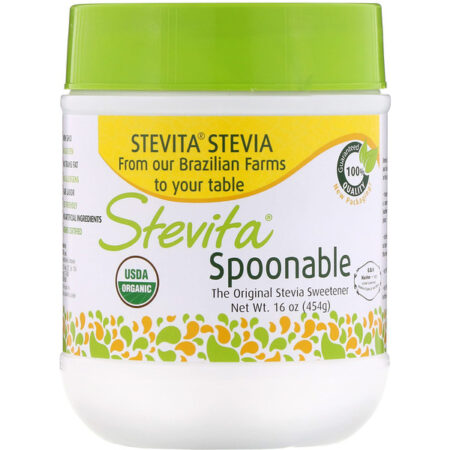 Stevita, Estévia com Colher, 454 g (16 oz)