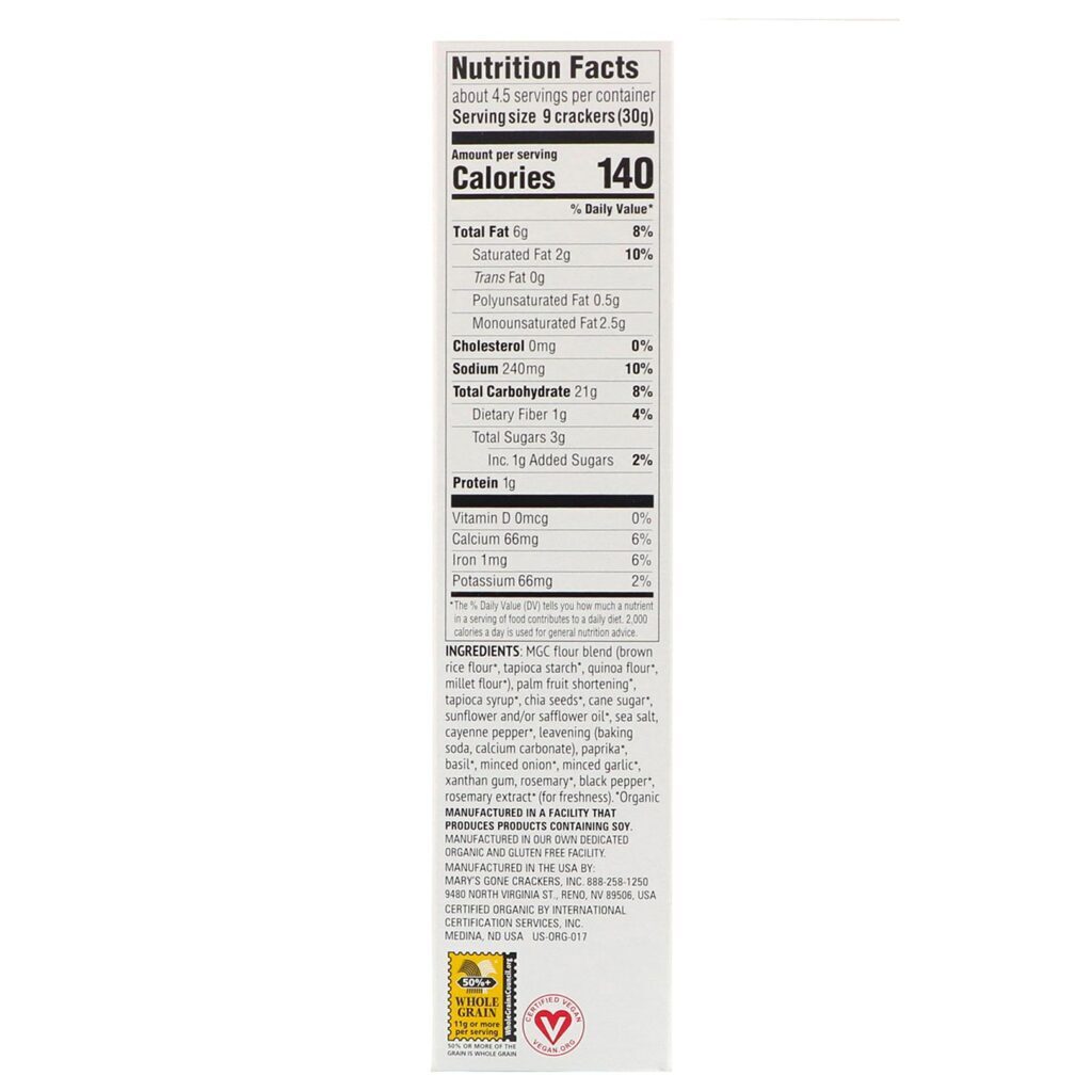 Mary's Gone Crackers, Real Thin Crackers, Pimenta-caiena, 5 oz (141 g) - Imagem 2