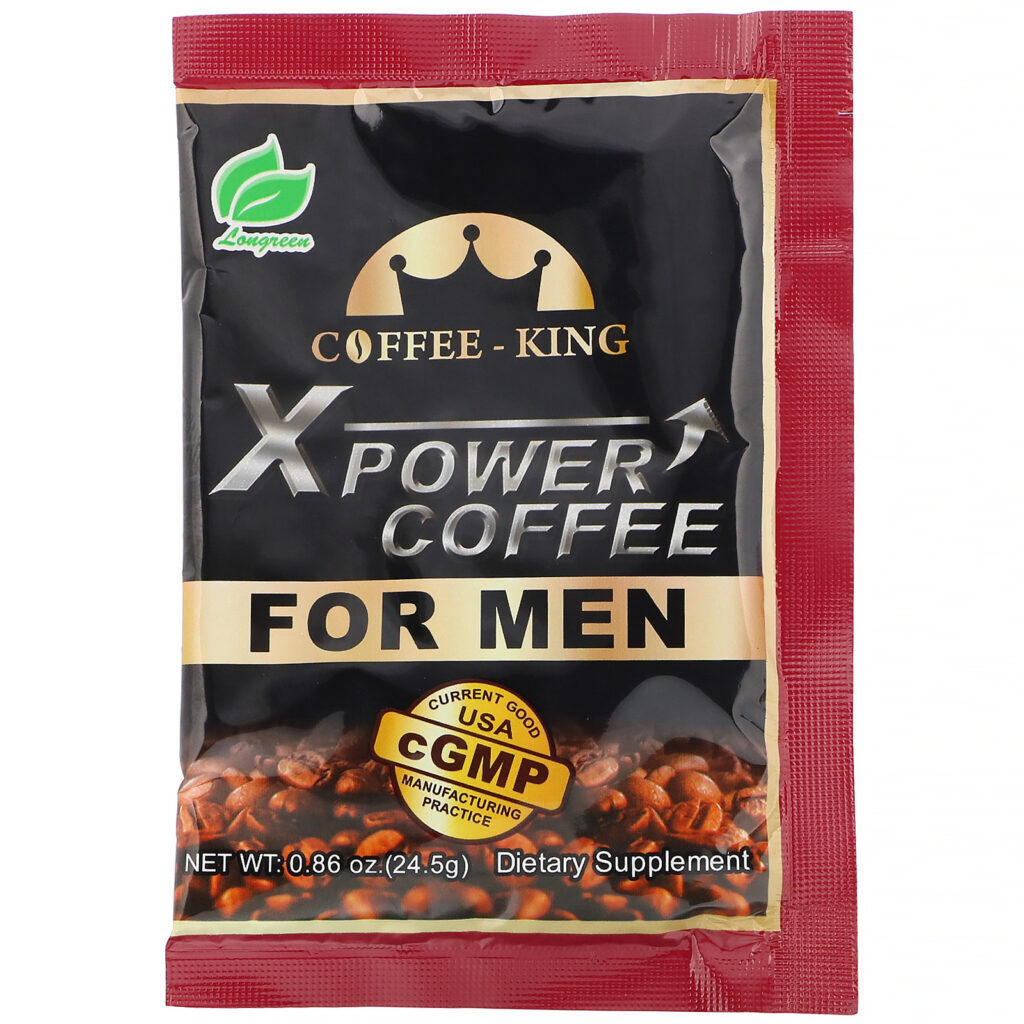 Longreen, Café Xpower Coffee for Men, 8 Sachês, 196 g (6,9 oz) - Imagem 3