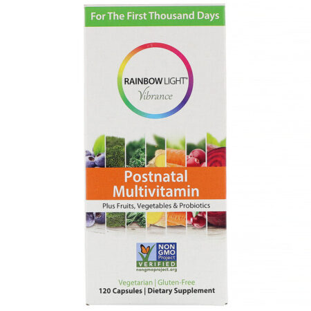 Rainbow Light, Vibrance, Multivitamínico Pós-parto, 120 Cápsulas