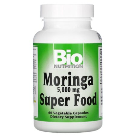 Bio Nutrition, Moringa Super Food, 5,000 mg, 60 Vegetable Capsules - Imagem 3