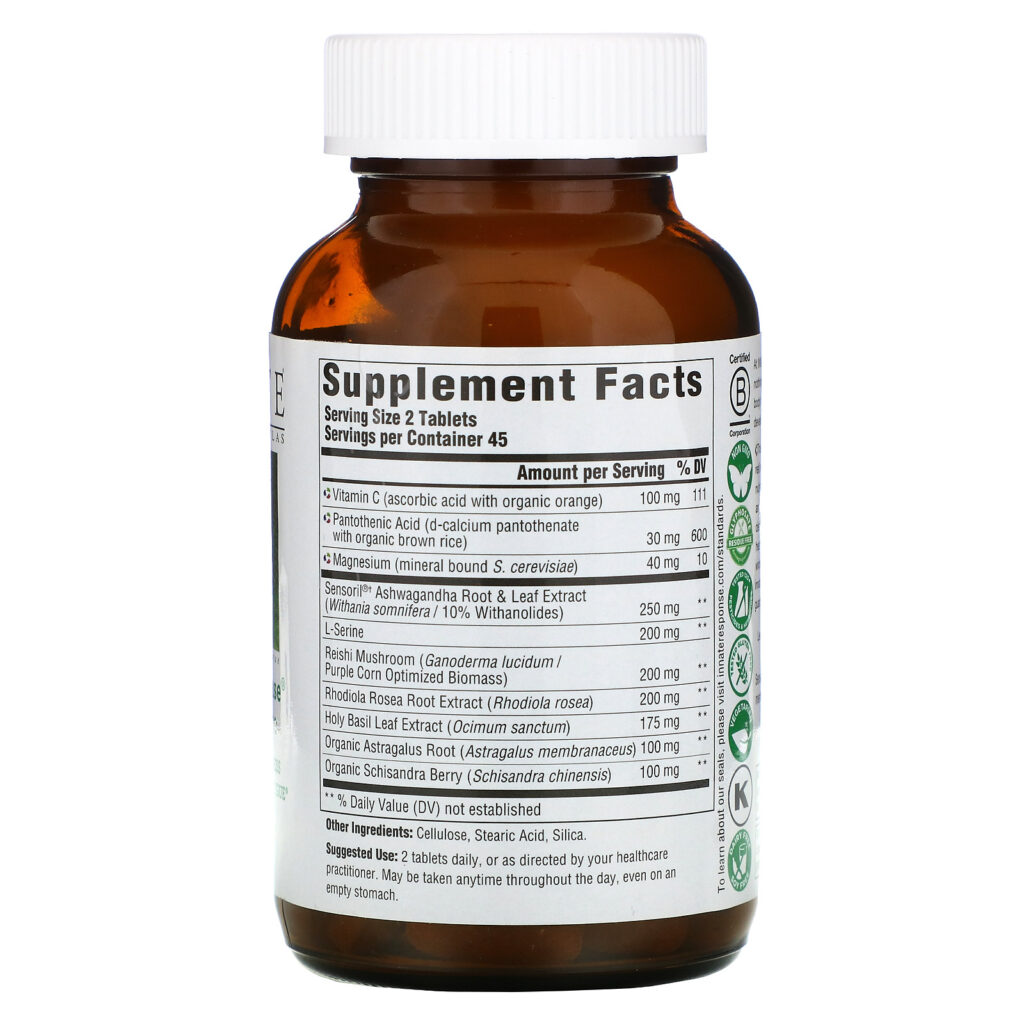 Innate Response Formulas, Adrenal Response Cuidado Completo, 90 Comprimidos - Imagem 2