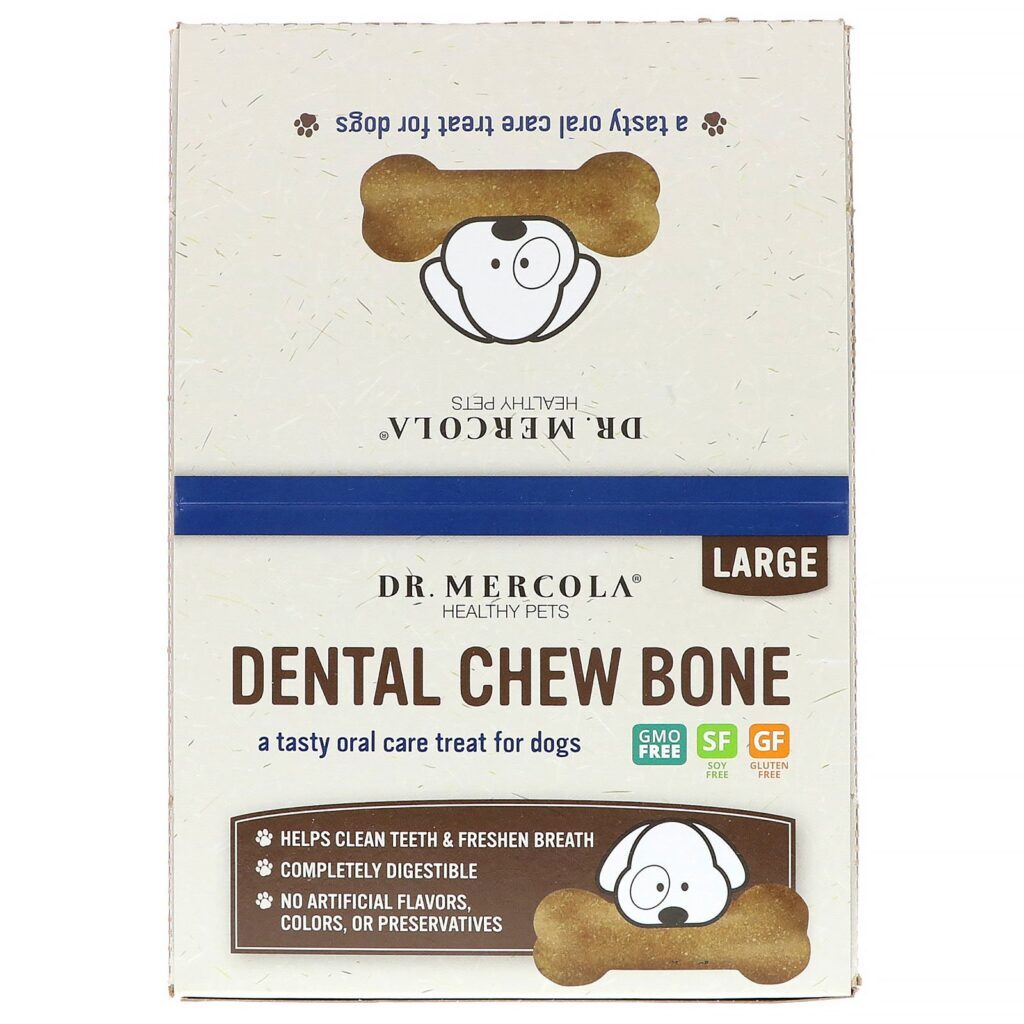 Dr. Mercola, Dental Chew Bone, Large, For Dogs, 12 Bones, 2.15 oz (61 g) Each - Imagem 2