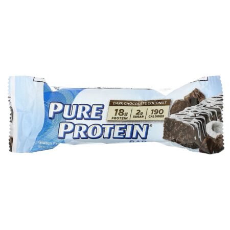 Pure Protein, Pure Protein Bar, Dark Chocolate Coconut, 12 Bars, 1.76 oz (50 g) Each - Image 3