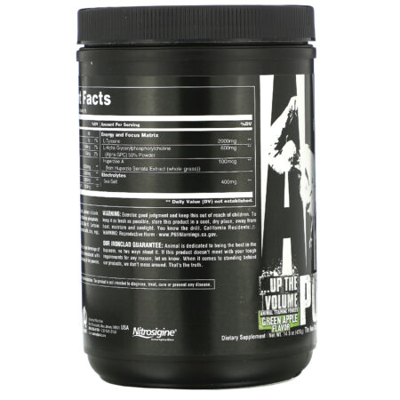 Universal Nutrition, Animal Pump Pro, Non-Stim Pre-Workout, Green Apple, 13.47 oz (382 g) - Image 3