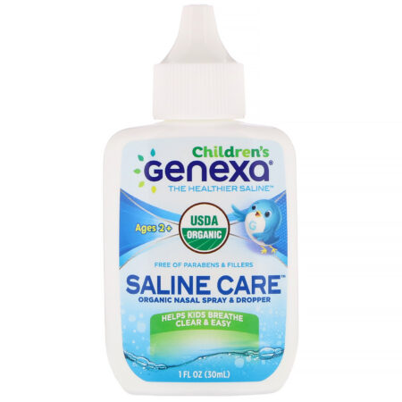 Genexa, Children's Saline Care, Spray Nasal Orgânico e Conta-Gotas, Acima de 2 Anos, 30 ml (1 fl oz) - Image 3