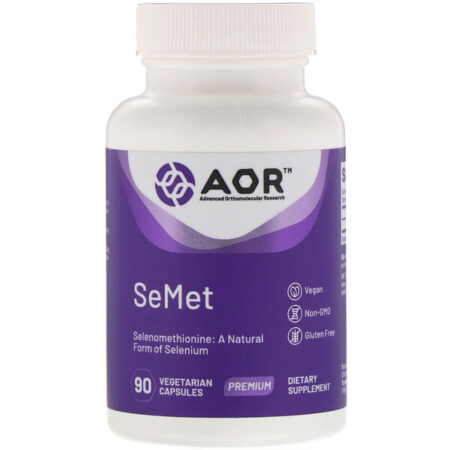 Advanced Orthomolecular Research AOR, SeMet, 90 Cápsulas Vegetarianas