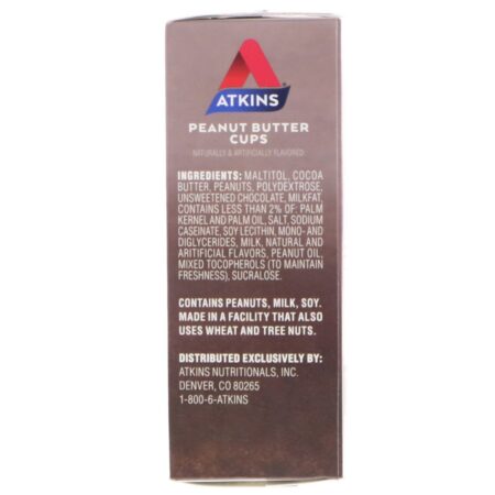 Atkins, Endulge, Copos de Manteiga de Amendoim, 5 Pacotes, 34 g (1,2 oz) Cada - Image 3