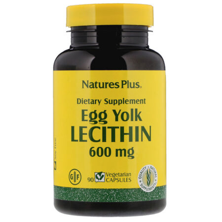 Nature's Plus, Lectina de Gema de Ovo, 600 mg, 90 Cápsulas Vegetarians