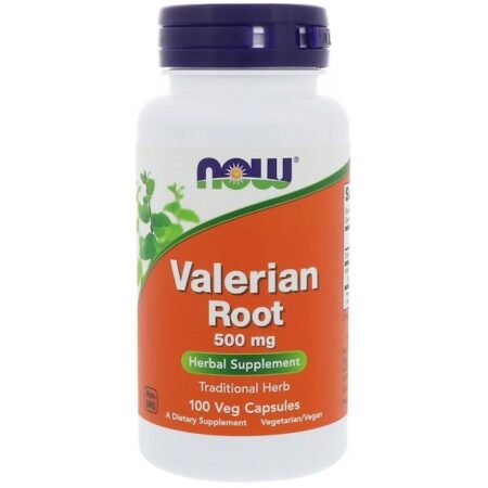 Now Foods, Raiz Valeriana, 500 mg, 100 Cápsulas Vegetais