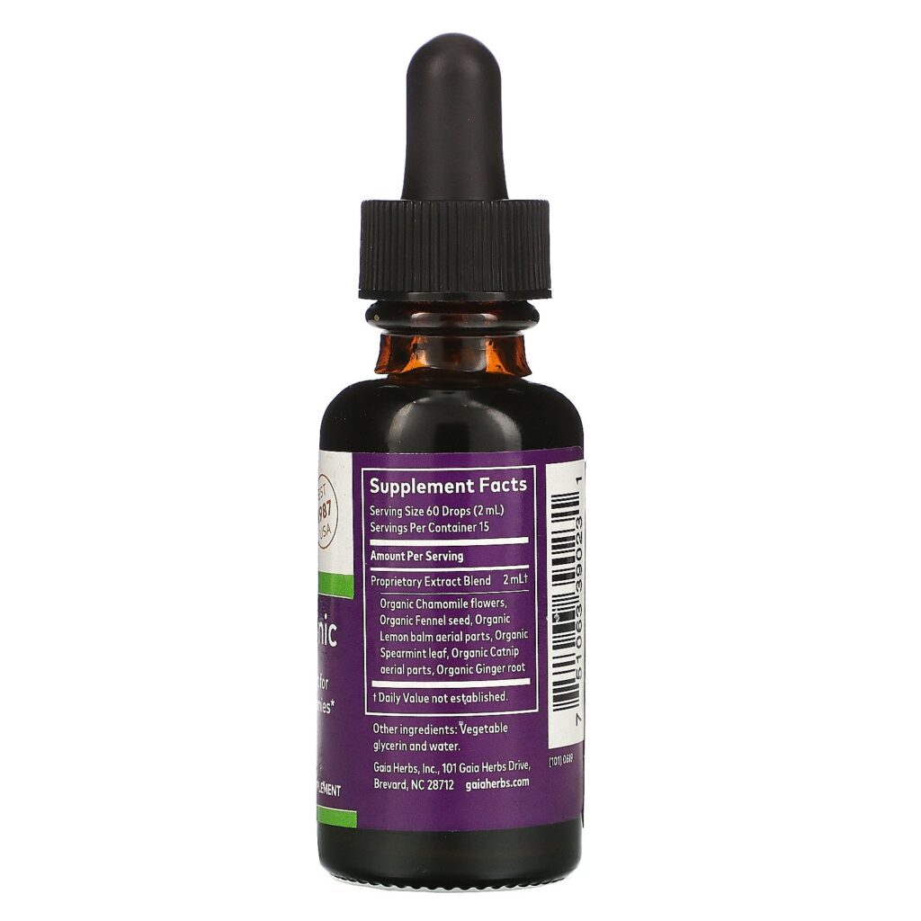 Gaia Herbs, Kids, Tônico Estomacal com Camomila, 30 ml (1 fl oz) - Imagem 2