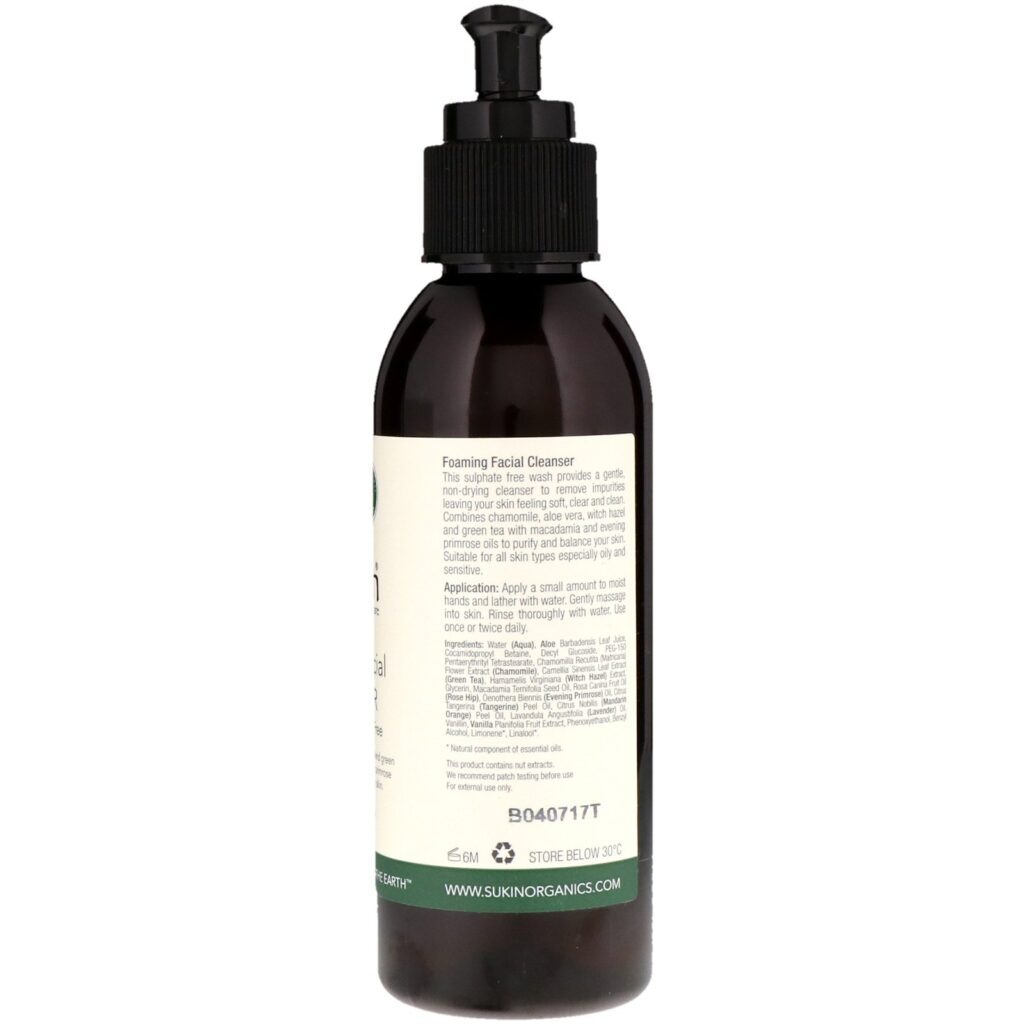 Sukin, Foaming Facial Cleanser, 4.23 fl oz (125 ml) - Imagem 2