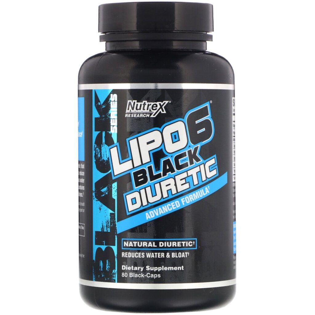 Nutrex Research, Lipo-6 Black Diuretic, 80 Cápsulas Pretas - Imagem 3