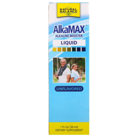 Natural Balance, AlkaMax, Líquido Alcalino Estimulante, Sem Sabor, 1 fl oz (30 ml)