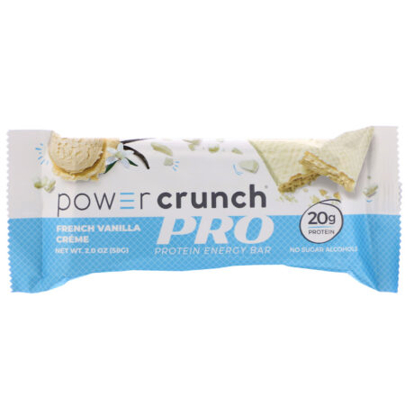 BNRG, Power Crunch Protein Energy Bar, PRO, French Vanilla Créme, 12 Bars, 2.0 oz (58 g) Each - Image 4