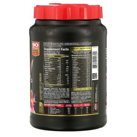 ALLMAX Nutrition, Isoflex, Isolaro de Proteína Whey 100% Ultrapuro (Filtração de Partículas de WPI Ionizadas), Morango, 907 g - Image 2