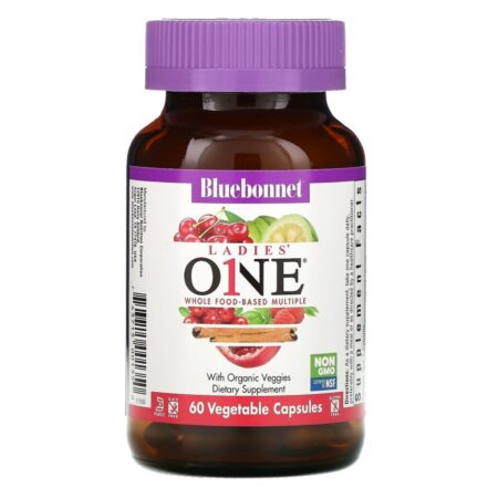 Bluebonnet Nutrition, Ladies' ONE, Whole Food-Based Multiple, 60 Vegetables Capsules - Imagem 3
