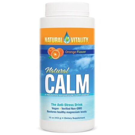 Natural Vitality, Natural Calm, Bebida Antiestresse, Sabor de Laranja Orgânica, 453 g (16 oz)