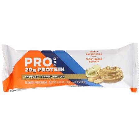 ProBar, Protein Bar, Frosted Peanut Butter, 12 Bars, 2.47 oz (170 g) Each - Image 4